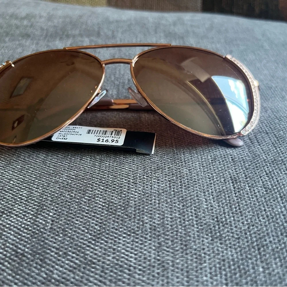 Stylish Bling Aviator Sunglasses